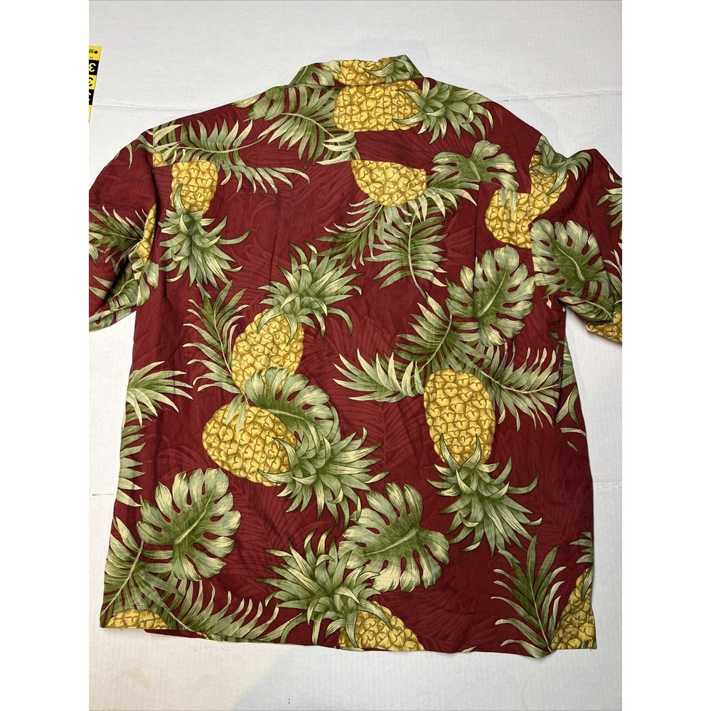 Pusser's Island Reserve Button Up Hawaiian Shirt Men's LG Pineapples Beach - Picture 12 of 13